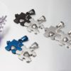 Heart Puzzle Cubic Zircon Inlaid Couple Necklaces